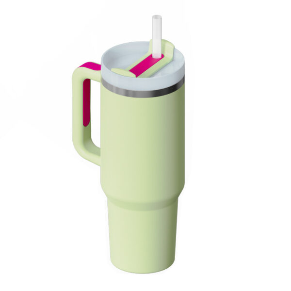 40 Oz Tumbler With Handle Straw Insulated, Stainless Steel Spill Proof Vacuum Coffee Cup Tumbler With Lid Tapered Mug Gifts For Valentine Lover Suitable For Car Gym Office Travel - Image 9