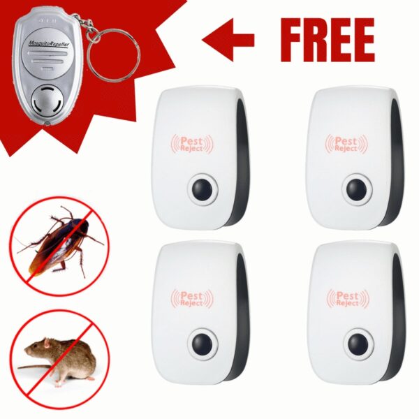 Electronic Ultrasonic Healthy Rechargeble Anti Mosquito Insect Pest Reject Mouse Repellent Repeller Practical Home EUUS Plug - Image 2