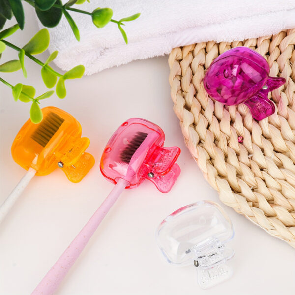 Toothbrush Storage Clip Travel Essential Protective Cap Of Toothbrush Portable Toothbrush Box - Image 7