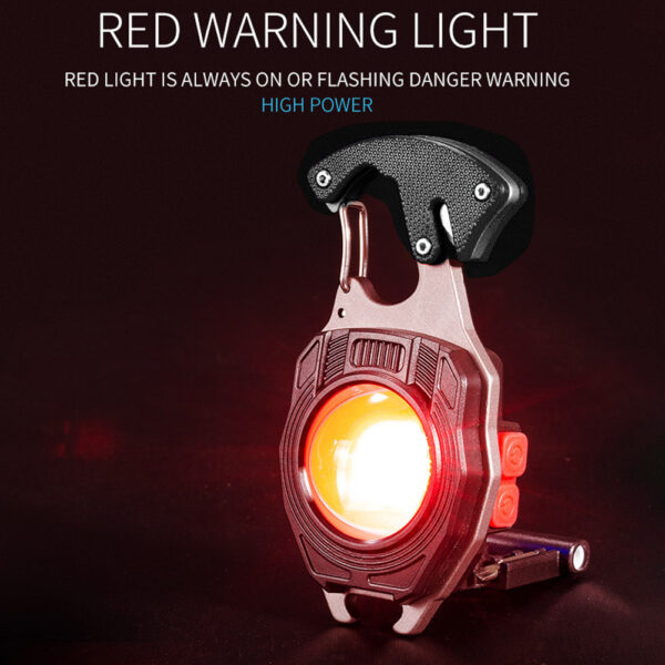 COB Lantern Mutifuction Portable Flashlight Pocket Work Light Outdorr Camping Fishing Climbing LED Light Bottle Opener Hook - Image 5