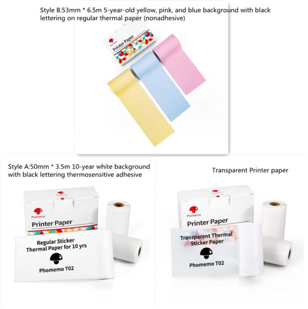 Portable Mini Thermal Label Printer Home Photo Printer Student Wrong Question Printer Bluetooth-compatible Mini Label Printer Price Tag - Image 7