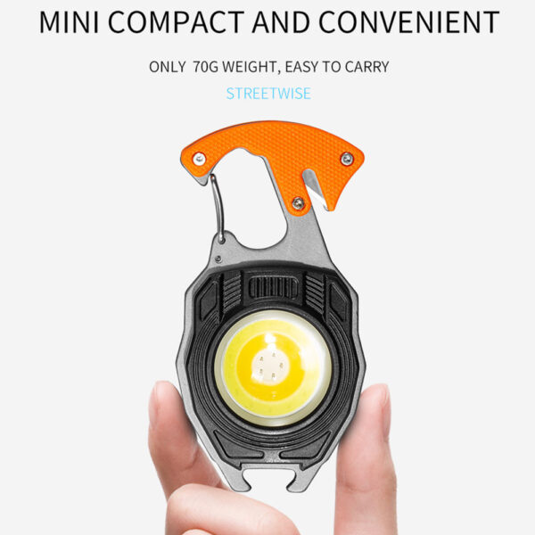 COB Lantern Mutifuction Portable Flashlight Pocket Work Light Outdorr Camping Fishing Climbing LED Light Bottle Opener Hook - Image 2