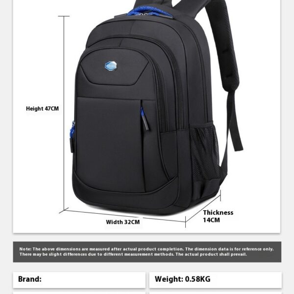 College Student Multi-layer Storage Schoolbag Simple Computer Business Backpack - Image 9