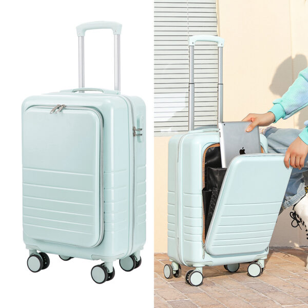 Large Capacity Suitcase Front  Lid Pull Rod Case - Image 3