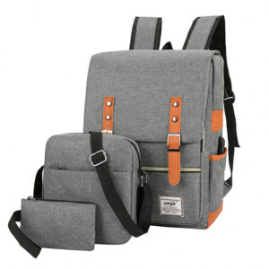 Three-piece Backpack Large Capacity Simple Business Computer Bag