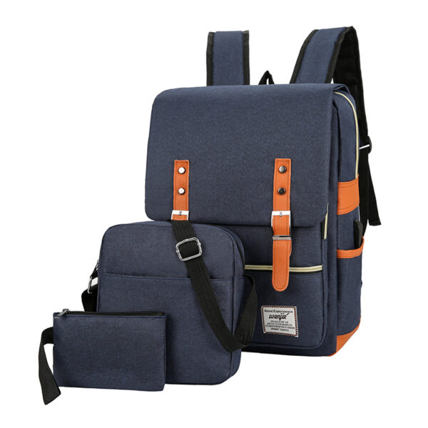Three-piece Backpack Large Capacity Simple Business Computer Bag - Image 2