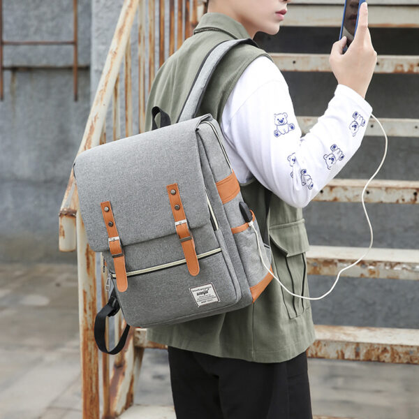 Three-piece Backpack Large Capacity Simple Business Computer Bag - Image 7