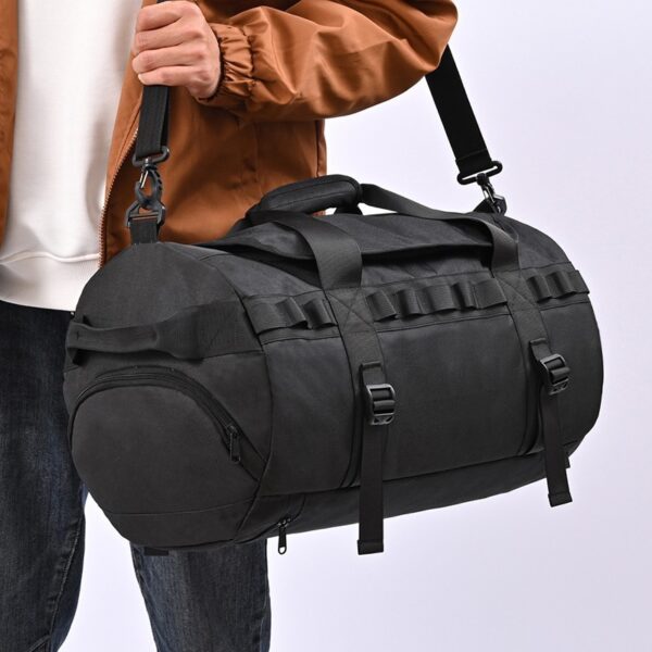 Men's Large Capacity Outdoor Camping Hiking Bag Portable Cross-body Shoulders Dry Wet Separation Men's Storage - Image 3