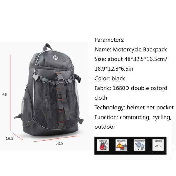 Motorcycle Backpack Rider Backpack Backpack Rider - Image 3