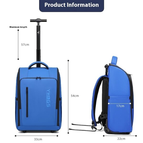 Trolley Backpack Double-shoulder Travel Ultra Light Draw-bar Luggage - Image 4