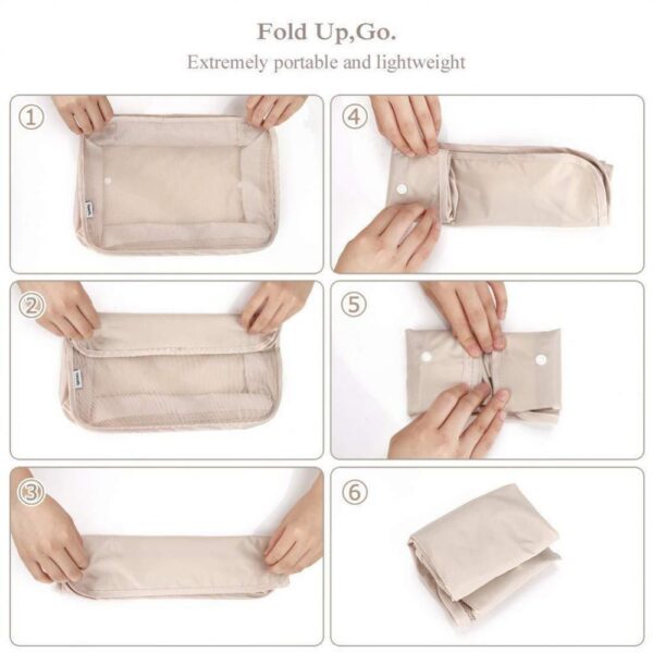 8-piece Set Luggage Divider Bag Travel Storage Clothes Underwear Shoes Organizer Packing Cube Bag - Image 10