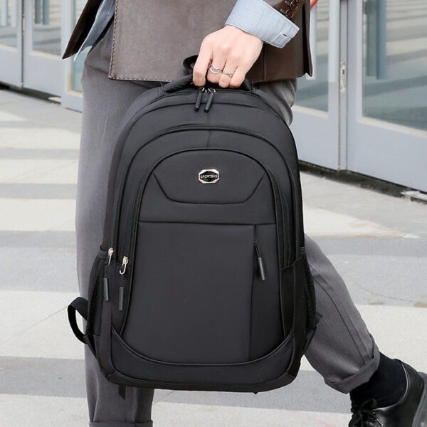 College Student Multi-layer Storage Schoolbag Simple Computer Business Backpack - Image 4