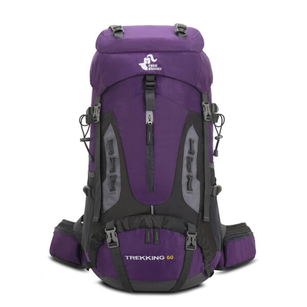 60L Mountaineering Package Outside Hiking Backpack Outdoor Camping Gift Rain Cover - Image 5