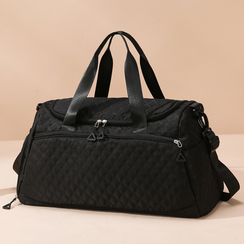 Large Capacity Travel Rhombus Waterproof Oxford Fabric Luggage Bag - Image 2