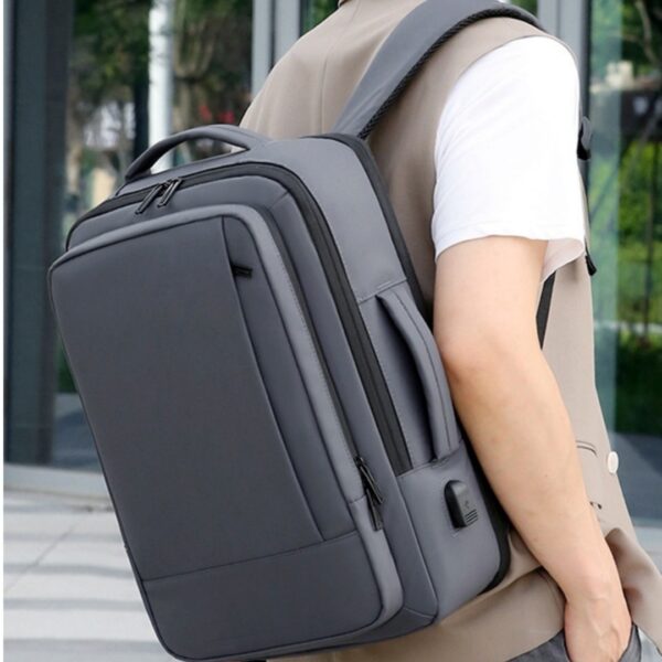 Backpack Men's Large Capacity Outdoor Travel Bag Hand-carrying Multifunctional Business Computer Bag Simple - Image 4