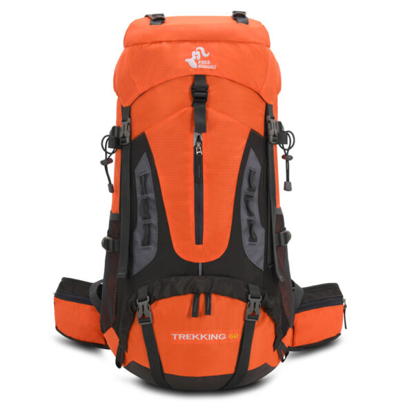 60L Mountaineering Package Outside Hiking Backpack Outdoor Camping Gift Rain Cover - Image 7