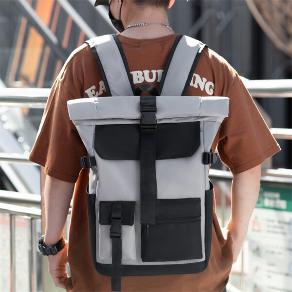 Large Capacity Travel Nylon Cloth Backpack - Image 3