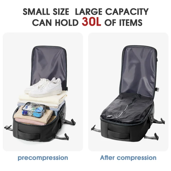 Vacuum Backpack Travel Bag for Men Large Capacity airback Backpack Business Laptop Backpack Women Expandable Backpack School Bag - Image 5