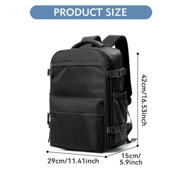 Vacuum Backpack Travel Bag for Men Large Capacity airback Backpack Business Laptop Backpack Women Expandable Backpack School Bag - Image 4
